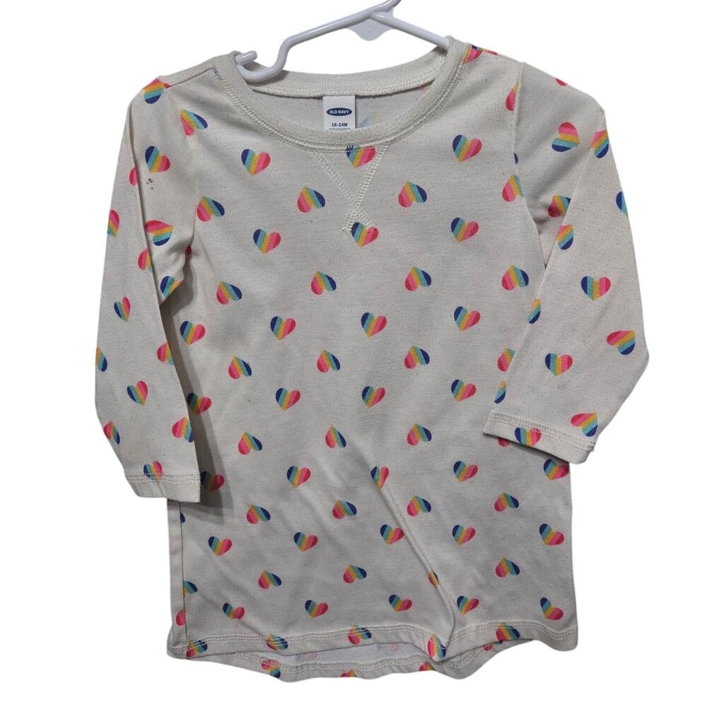 Rainbow Heart Sleep Gown - Old Navy - 18-24mo